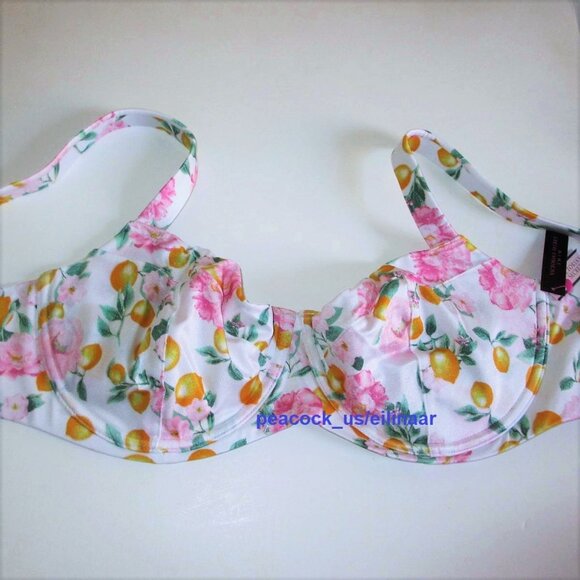 36DD/M Victoria Secret Swim Push Up w/o pad Top Bikini Set Side Tie Cheeky botto - Picture 5 of 11